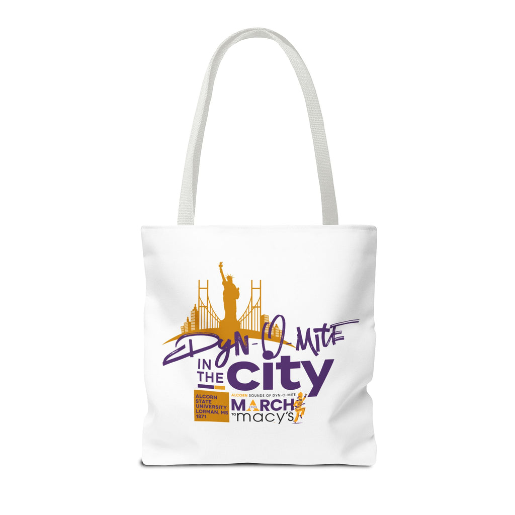 Dyn-O-Mite in the City: March to Macy’s Tote Bag 💜💛