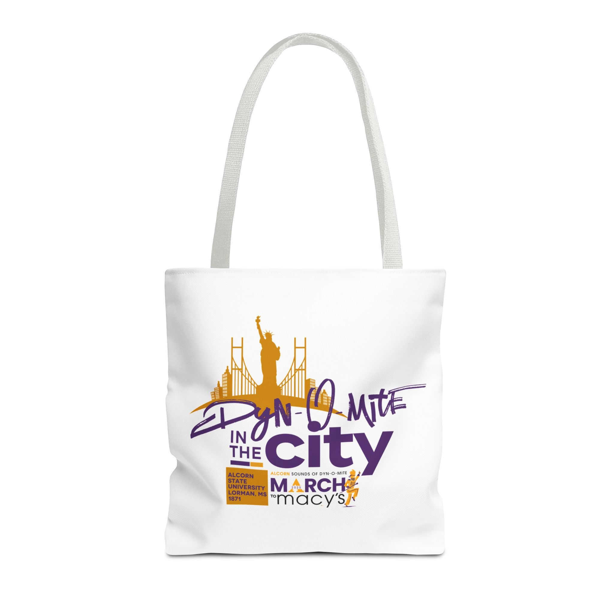 Dyn-O-Mite in the City: March to Macy’s Tote Bag 💜💛